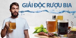 nước ion kiềm giải rượu bia